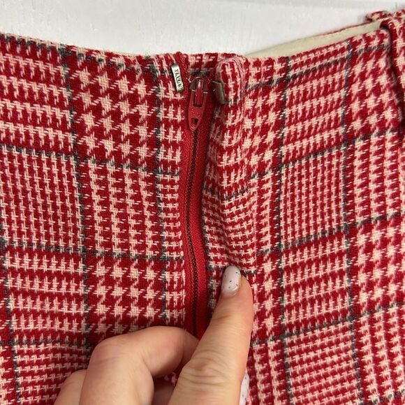 Glenbrook Jr Vintage Red Plaid High Waisted Shorts Size M - Picture 2 of 10